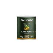Delieuze Pitted Canned Green Olives (850g)