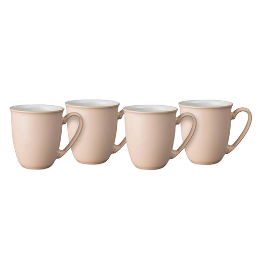 Denby Stoneware Elements Shell Peach Mugs (Set of 4) - LemonSalt