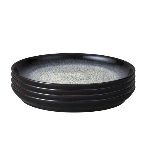 Denby Stoneware Halo Coupe Dinner Plates - Set of 4 (26cm) - LemonSalt