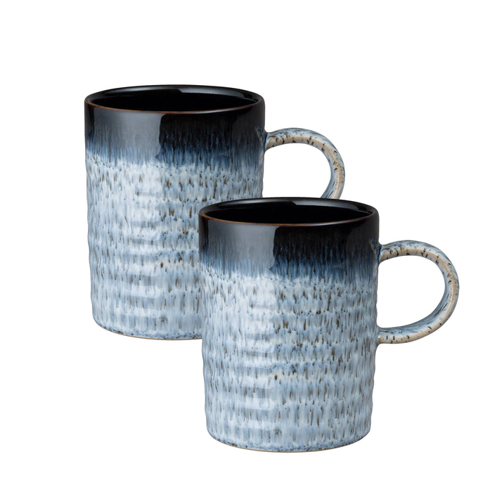 Denby Stoneware Halo Ridged Mug (Set of 2) - LemonSalt
