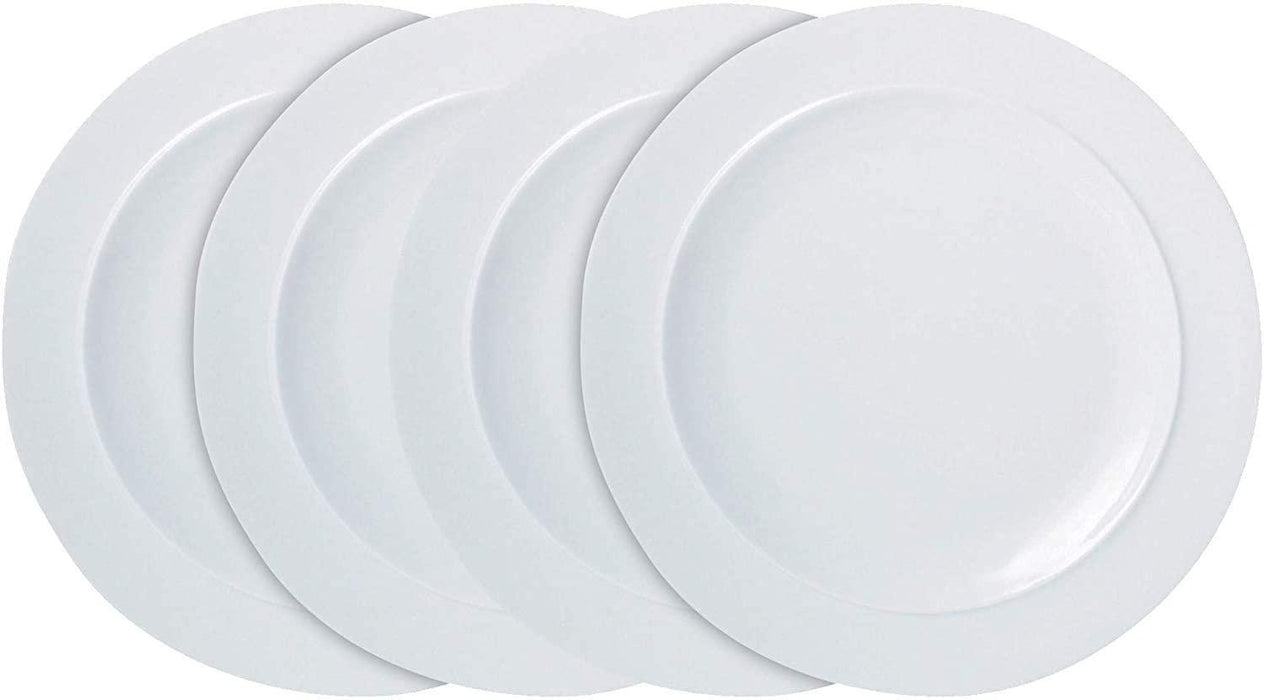 Denby White 4 Piece Dinner Plate Set - LemonSalt