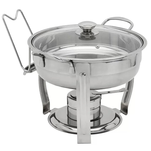 Denmark Round Stainless Steel Chafing Dish (3.7L) - LemonSalt