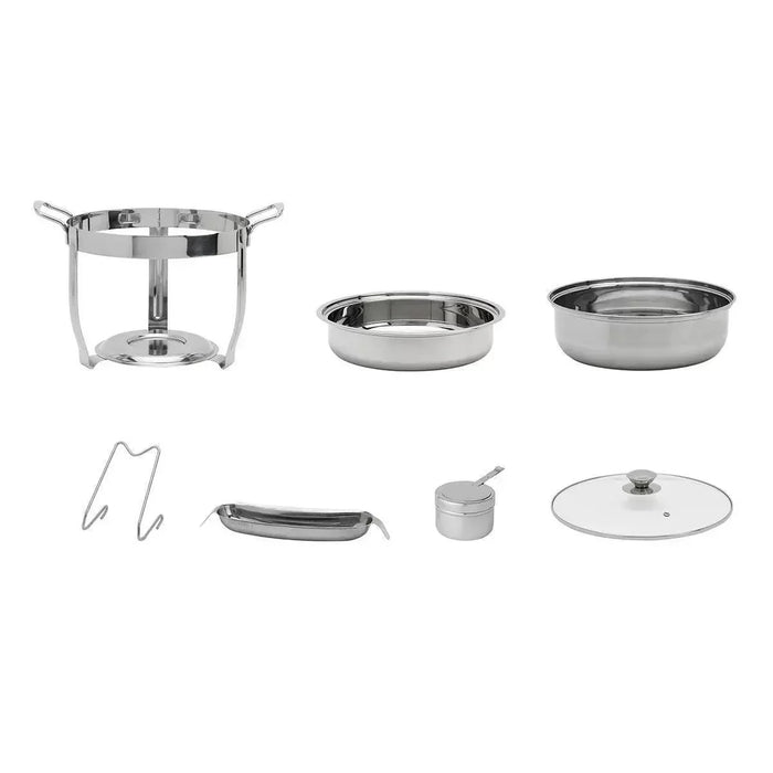 Denmark Round Stainless Steel Chafing Dish (3.7L) - LemonSalt