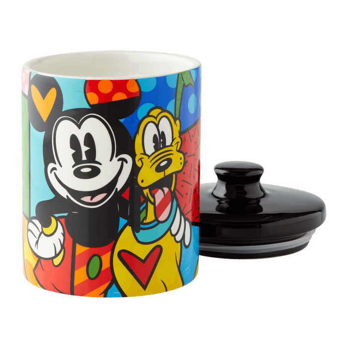 Disney Britto Mickey Mouse & Pluto Cookie Jar Small