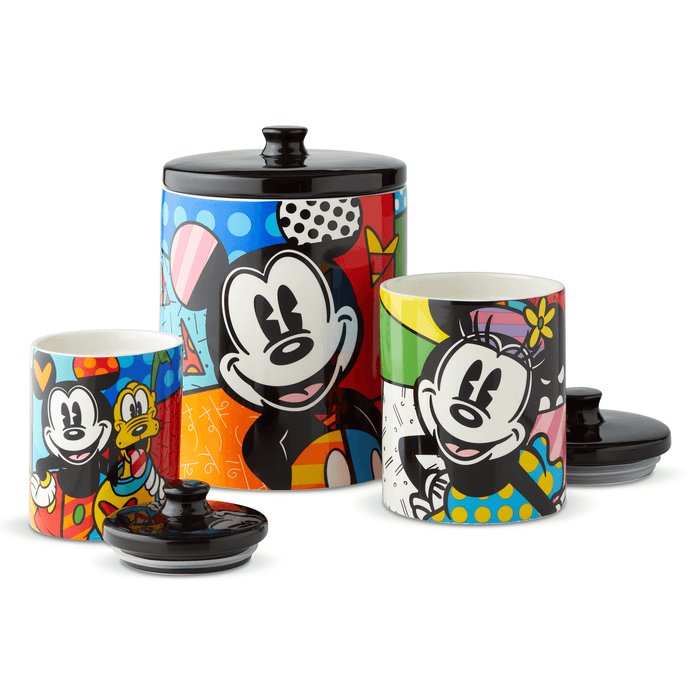 Disney Britto Mickey Mouse & Pluto Cookie Jar Small | {{ collection.title }}