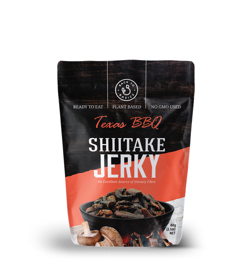 DJ&A Back to Basics Texas BBQ Shiitake Jerky (60g) - LemonSalt
