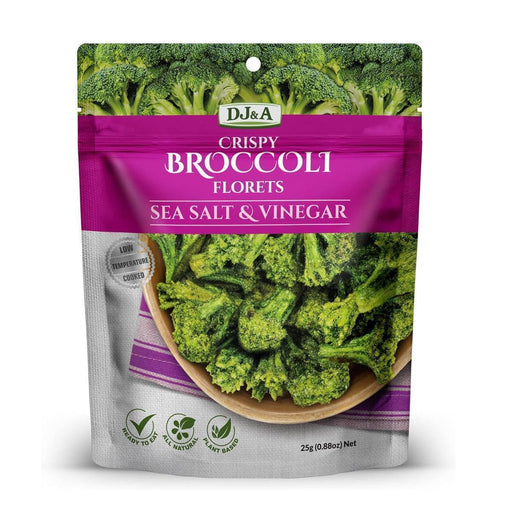 DJ&A Crispy Broccoli Florets Sea Salt & Vinegar (25g) - LemonSalt