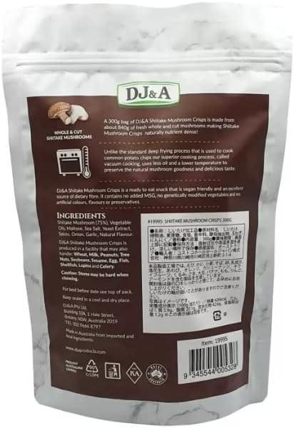 DJ&A Shiitake Mushroom Crisps (300g)