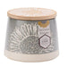 DMD Artisan Flower Grey Canister with Bamboo Lid | {{ collection.title }}