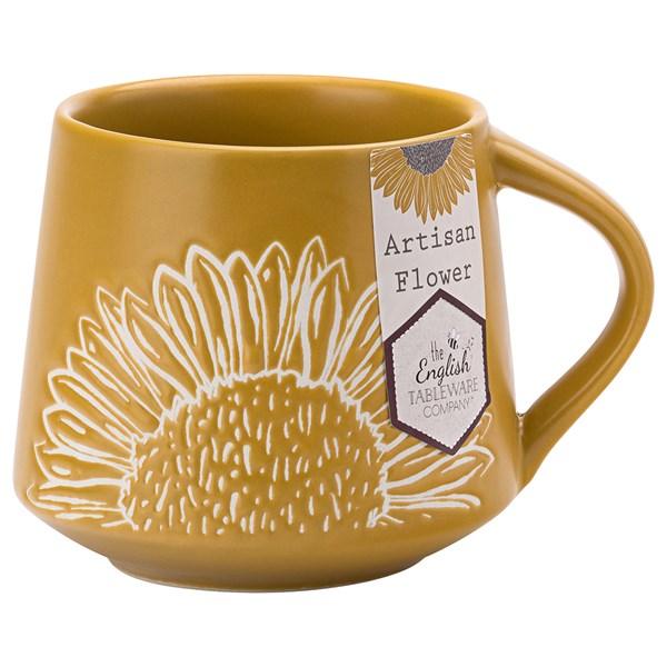 DMD Artisan Flower Yellow Wax Resist Mug | {{ collection.title }}