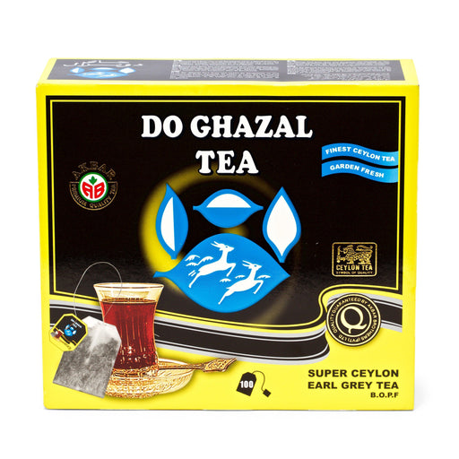 Do Ghazal Tea Earl Grey Tea Bags (100) - LemonSalt