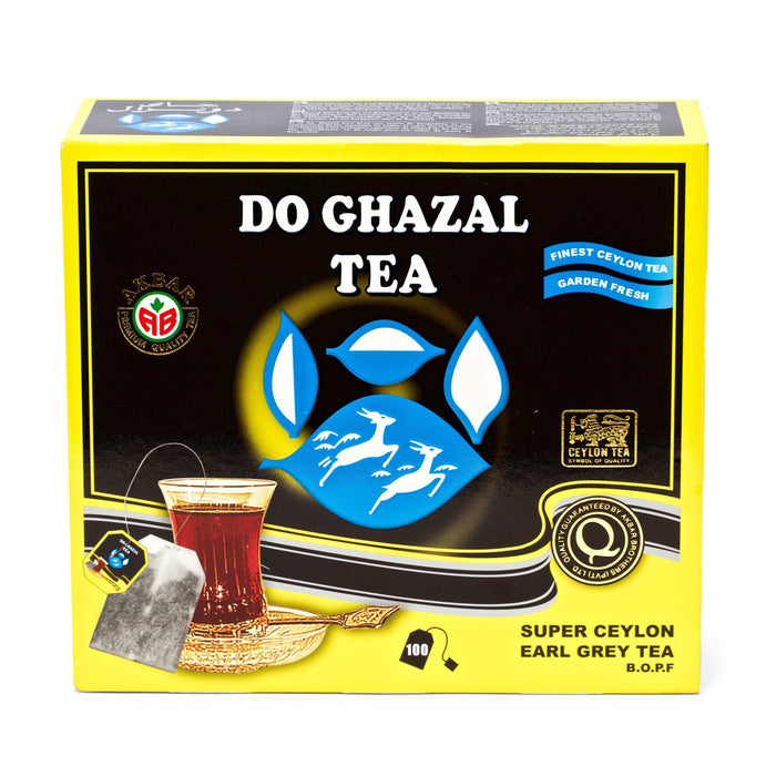Do Ghazal Tea Earl Grey Tea Bags (100) - LemonSalt