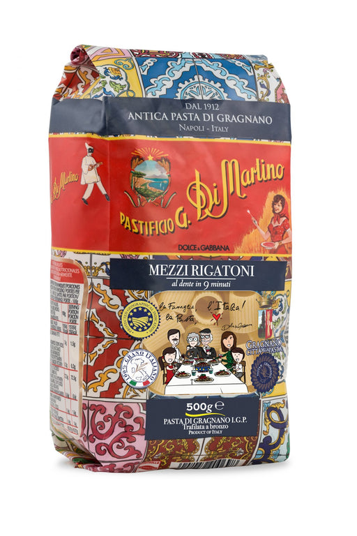 Dolce & Gabbana Gragnano IGP Mezzi Rigatoni Pasta (500g) - LemonSalt