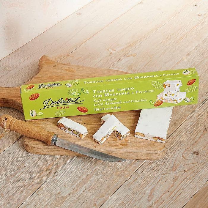 Dolcital Almond & Pistachio Soft Nougat (130g) - LemonSalt