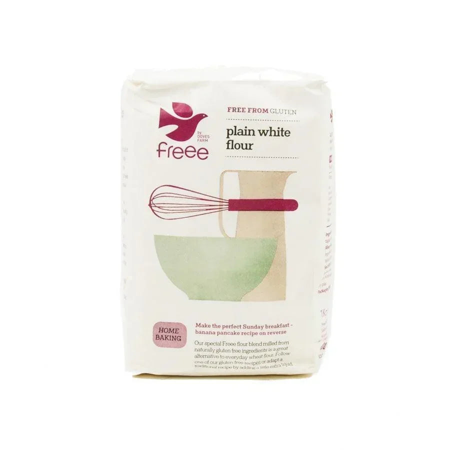 Doves Farm Gluten Free Plain White Flour (1kg) - LemonSalt