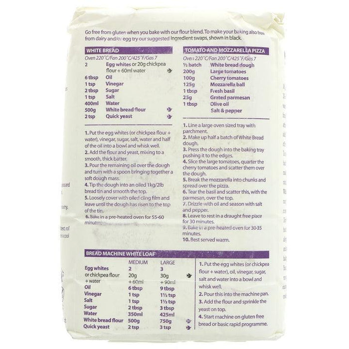 Doves Farm Gluten Free White Bread Flour (1kg) - LemonSalt