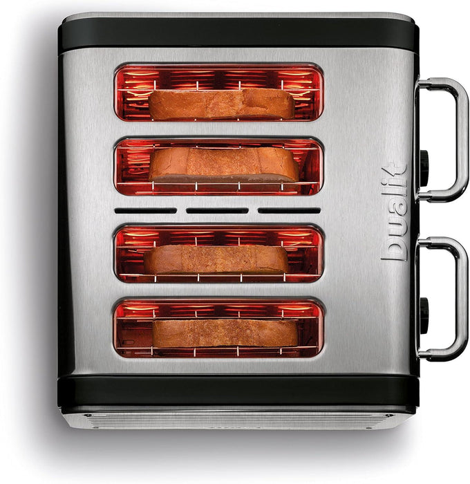 Dualit Architect 1.5L Kettle & 4 Slot Toaster Set in Matt Black - LemonSalt