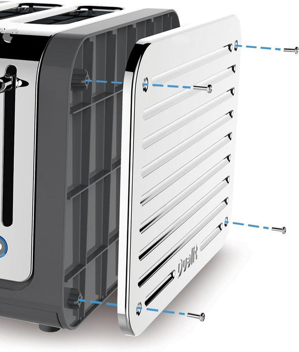 Dualit Architect 1.5L Kettle & 4 Slot Toaster Set in Matt Black - LemonSalt