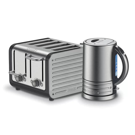 Dualit Architect 1.5L Kettle & 4 Slot Toaster Set in Midnight Grey Brushed | {{ collection.title }}