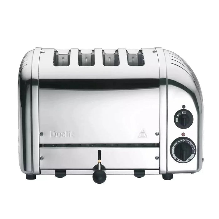 Dualit Classic 4 Slot Toaster With Sandwich Cage in Polished Stainless Steel