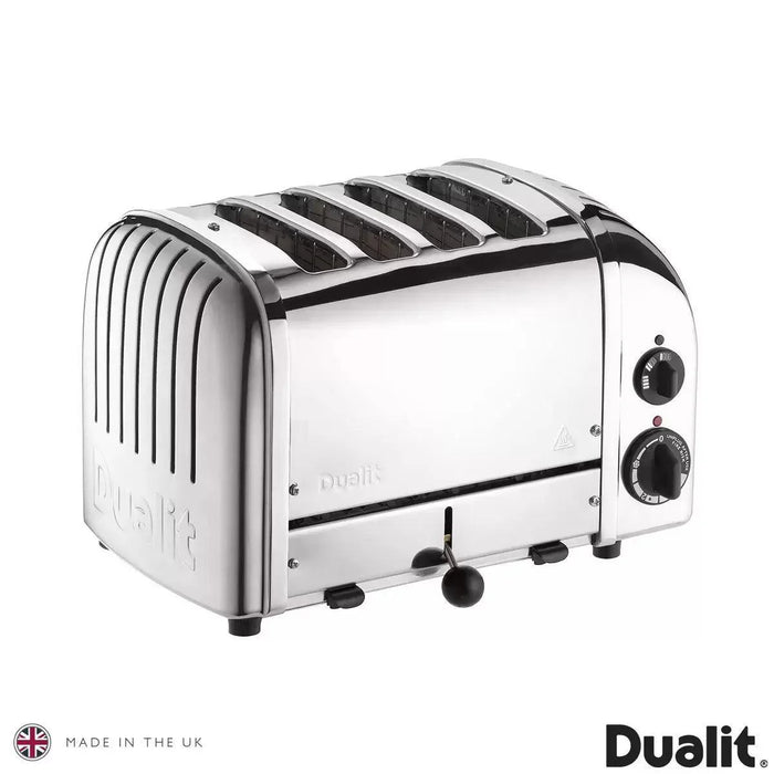Dualit Classic 4 Slot Toaster With Sandwich Cage in Polished Stainless Steel