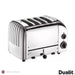 Dualit Classic 4 Slot Toaster With Sandwich Cage in Polished Stainless Steel | {{ collection.title }}