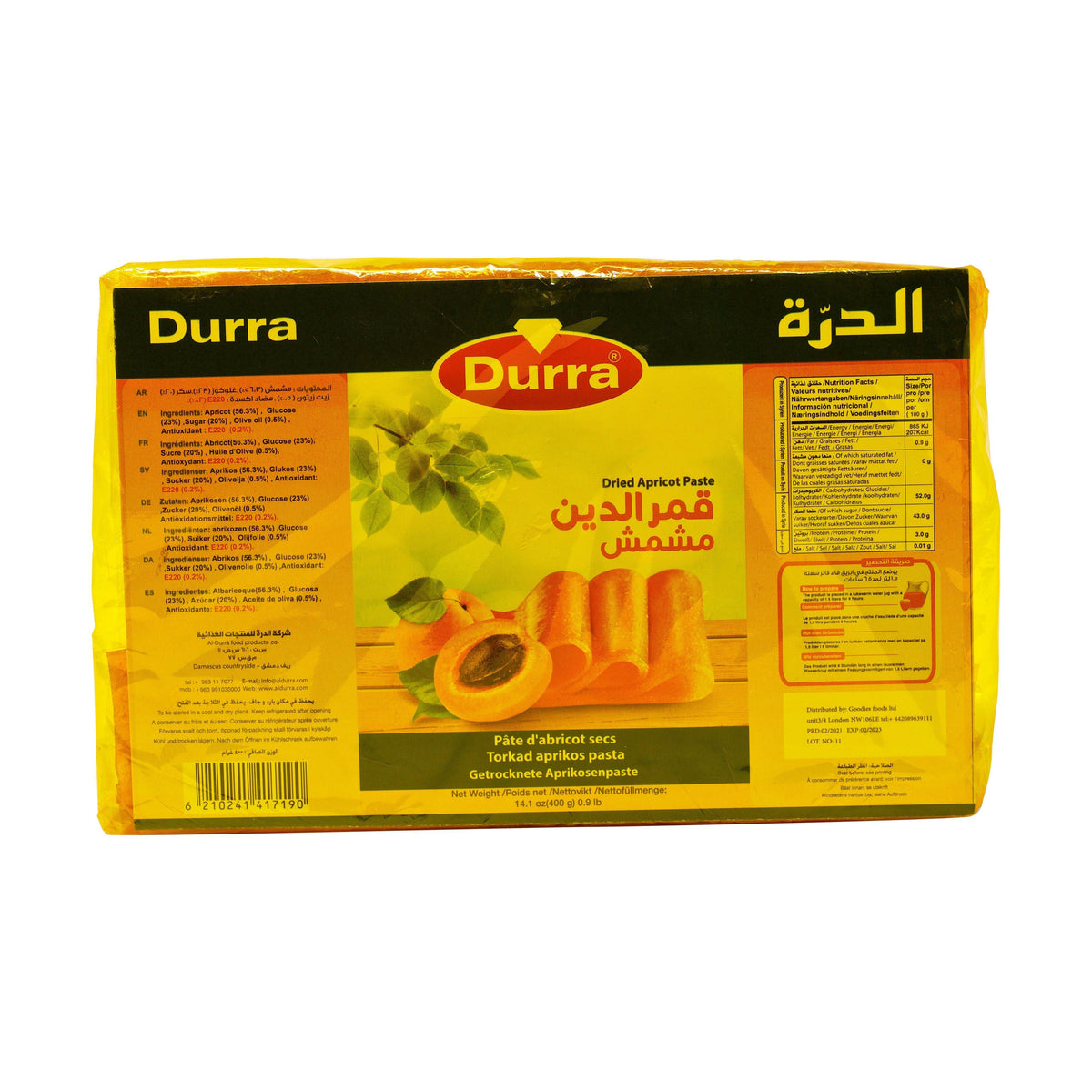 Durra Dried Apricot Paste (400g) Confectionery & Desserts Buy