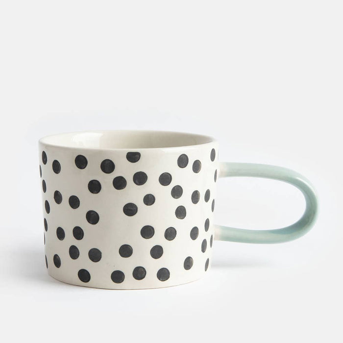 Caroline Gardner Mono Ditsy Spot Mug