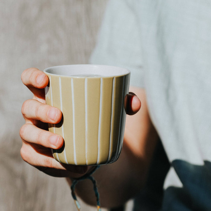 Kindred Vervain Beaker - Mustard Yellow - Large (Set of 2)