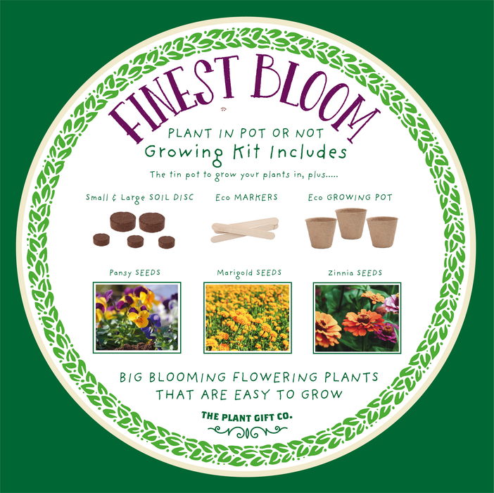 The Plant Gift Co. Finest Blooms Eco Grow Your Own Flowers Kit.