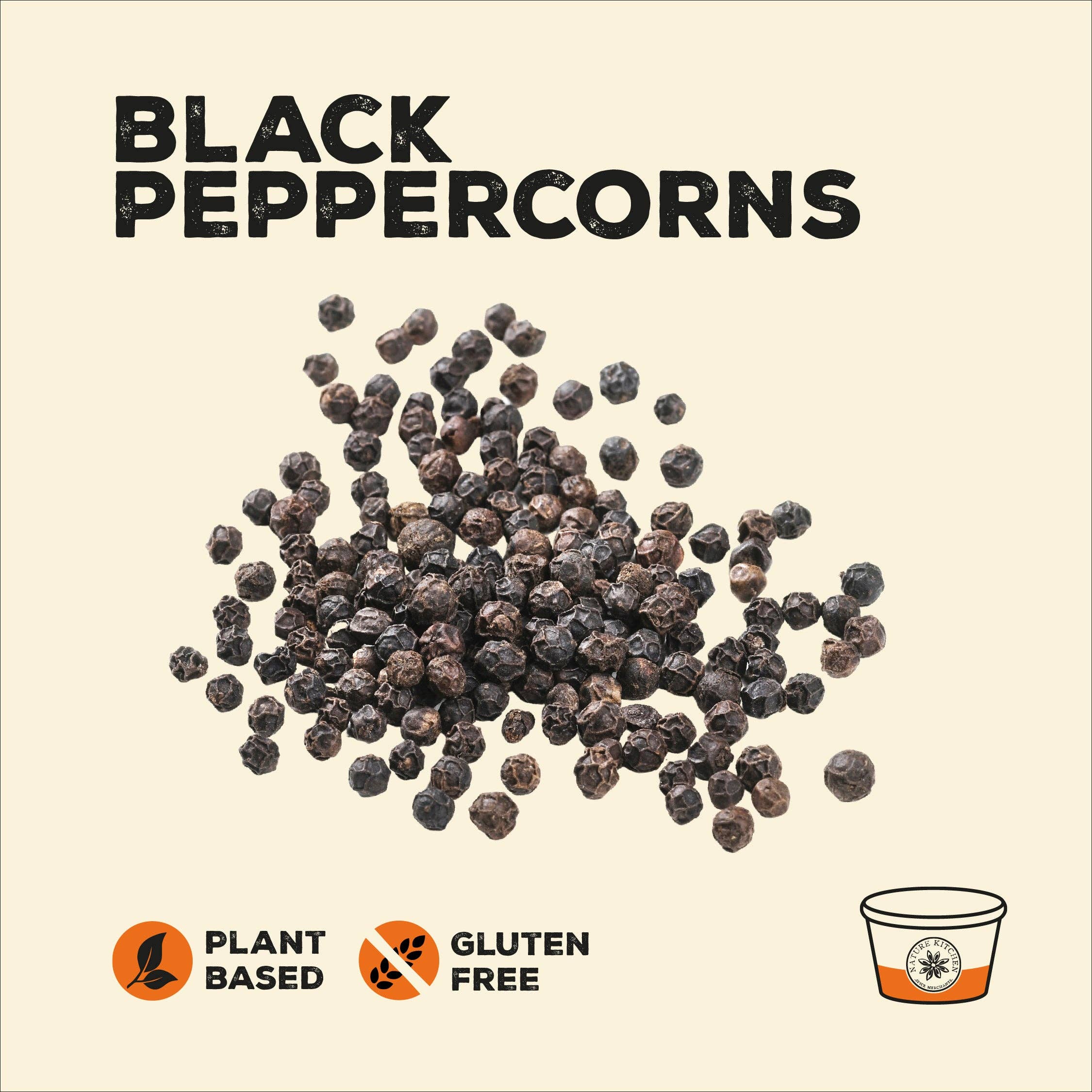 Nature Kitchen Peppercorns Black Pepper (60g)