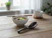 Exquisite Japanese Artisan Ceramic Soup Spoons (Set of 5) - Perfect for Ramen & Pho - LemonSalt