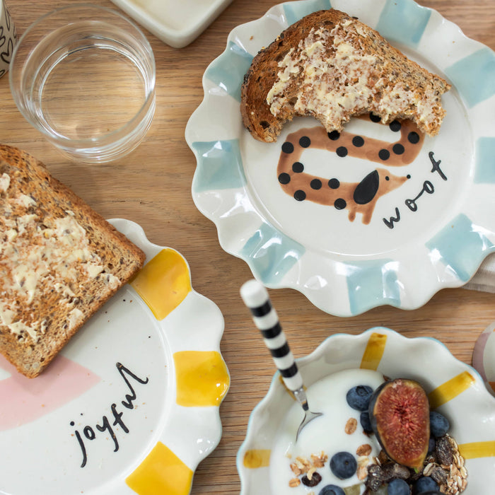 Caroline Gardner Woof Sausage Dog Plate (21.5cm)