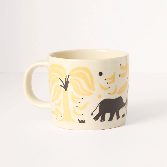 Liga Stoneware Mug - Elephants & Bananas