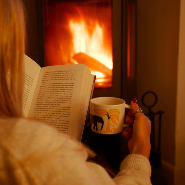 Liga Stoneware Mug - Elephants & Bananas