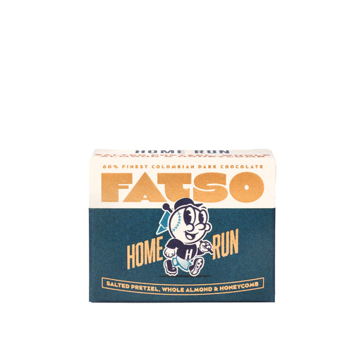 Fatso Home Run - 60% Dark Chocolate Vegan Chunky Bar (40g) - LemonSalt