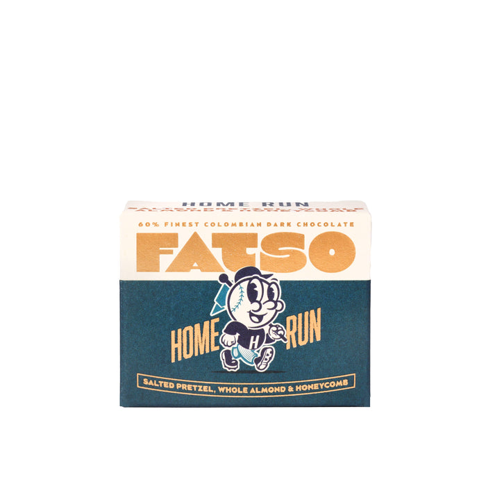 Fatso Home Run - 60% Dark Chocolate Vegan Chunky Bar (40g) - LemonSalt