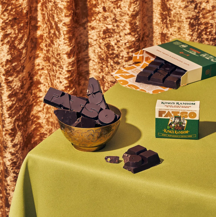 Fatso King's Ransom - 60% Dark Chocolate Vegan Chunky Bar (40g) - LemonSalt