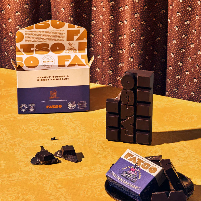 Fatso Nan's Stash - 70% Dark Chocolate Chunky Bar (150g) - LemonSalt