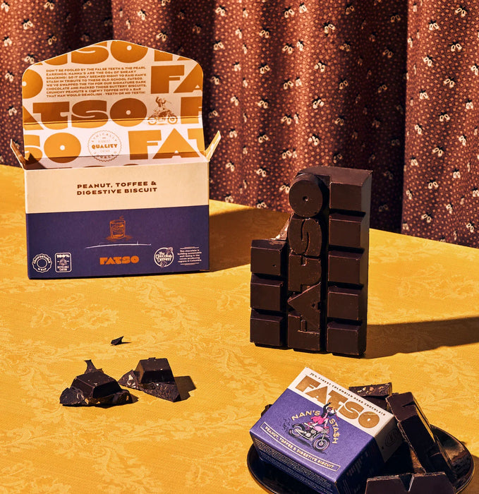Fatso Nan's Stash - 70% Dark Chocolate Chunky Bar (40g) - LemonSalt