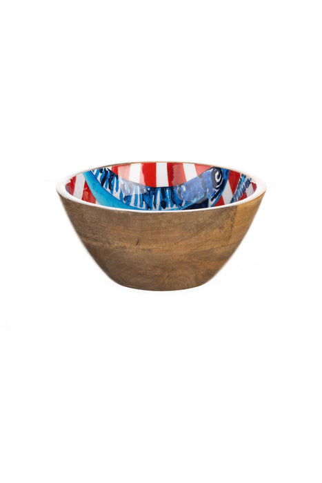 Shoeless Joe Sardine On Red Dip Bowl (17cm)