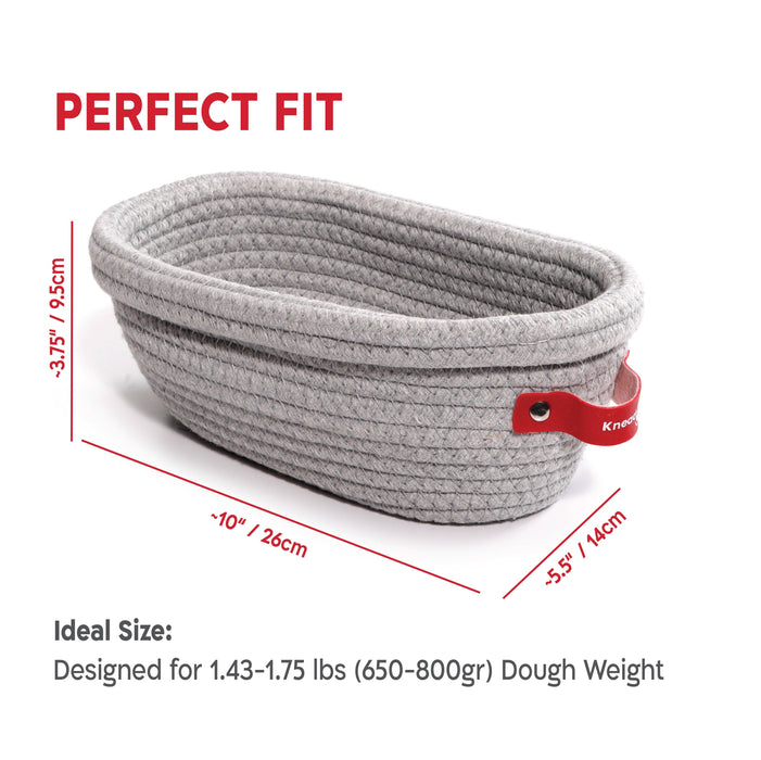 KneadAce Oval Cotton Rope Proofing Baskets Set