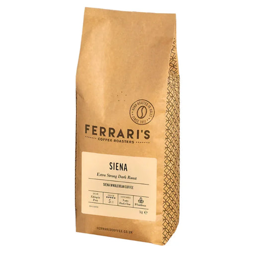 Ferraris Coffee Beans, Extra Strong, Dark Roast, Strength 5/5 - Siena (1kg) - LemonSalt