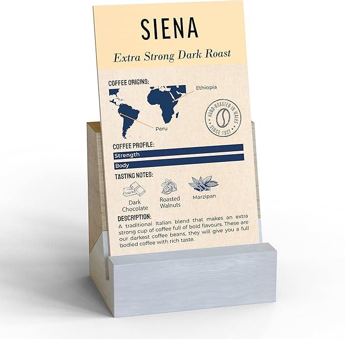 Ferraris Coffee Beans, Extra Strong, Dark Roast, Strength 5/5 - Siena (1kg) - LemonSalt