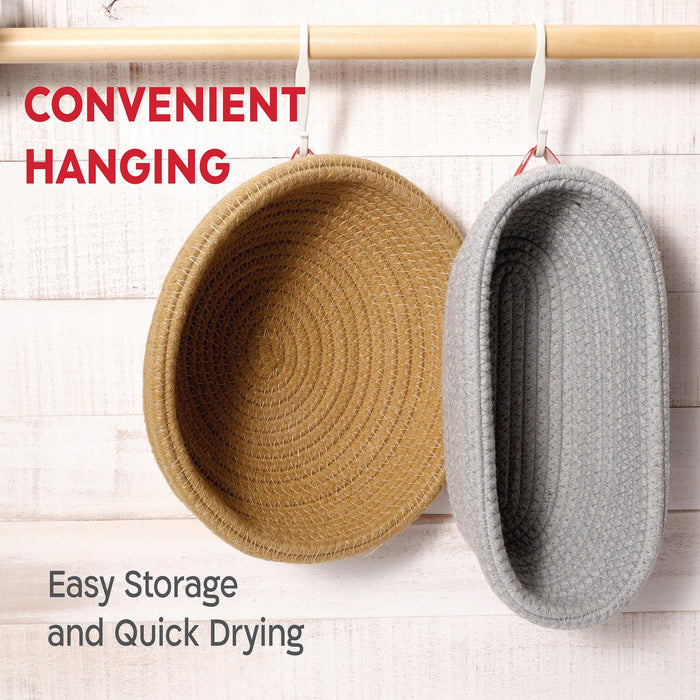 KneadAce Oval & Round Cotton Rope Proofing Baskets