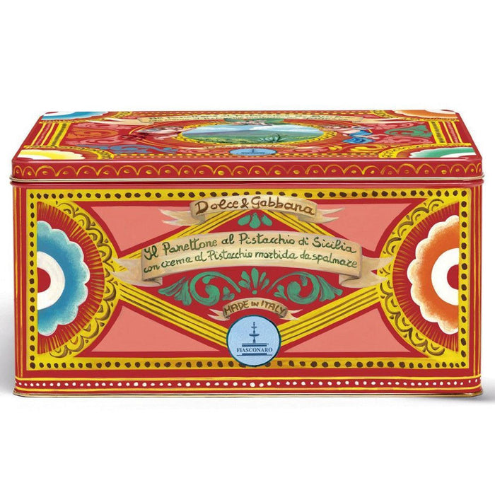 Fiasconaro - Dolce & Gabbana Pistachio Panettone with Pistachio Cream in Red Tin (1kg)