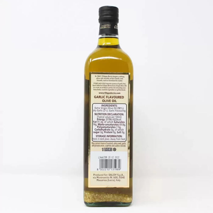Filippo Berio Garlic Flavoured Olive Oil (1L)