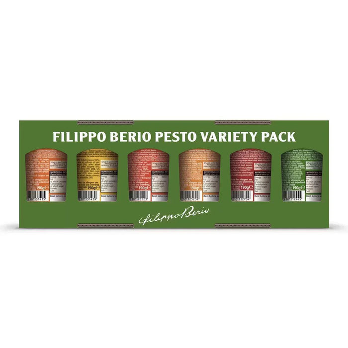 Filippo Berio Pesto Variety Pack (6x190g)