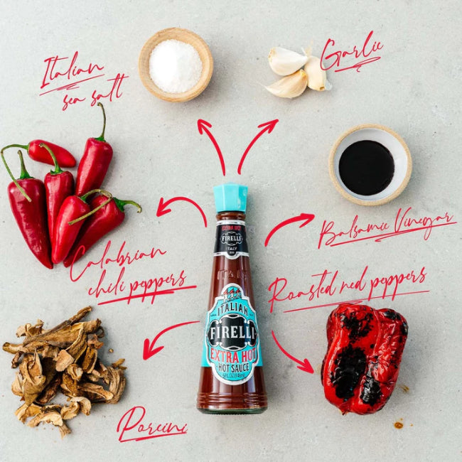 Firelli Italian Extra Hot Sauce (148ml) - LemonSalt