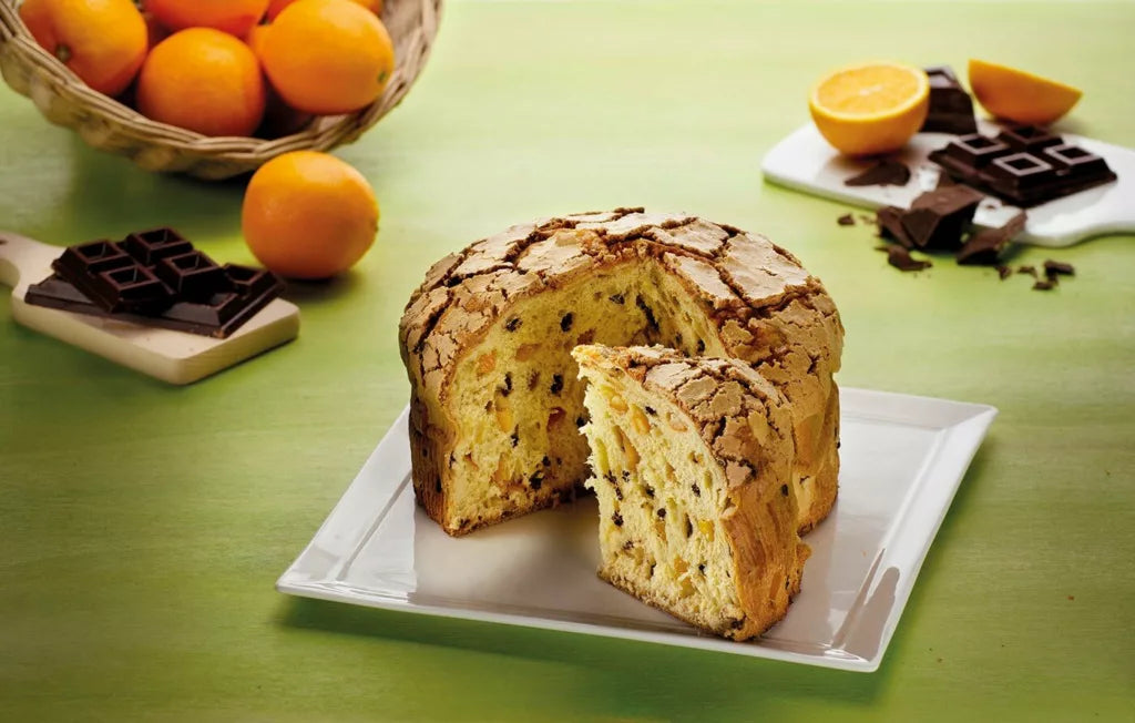 Flamigni Chocolate Rustic Panettone - Dark Chocolate & Orange (1kg) - LemonSalt